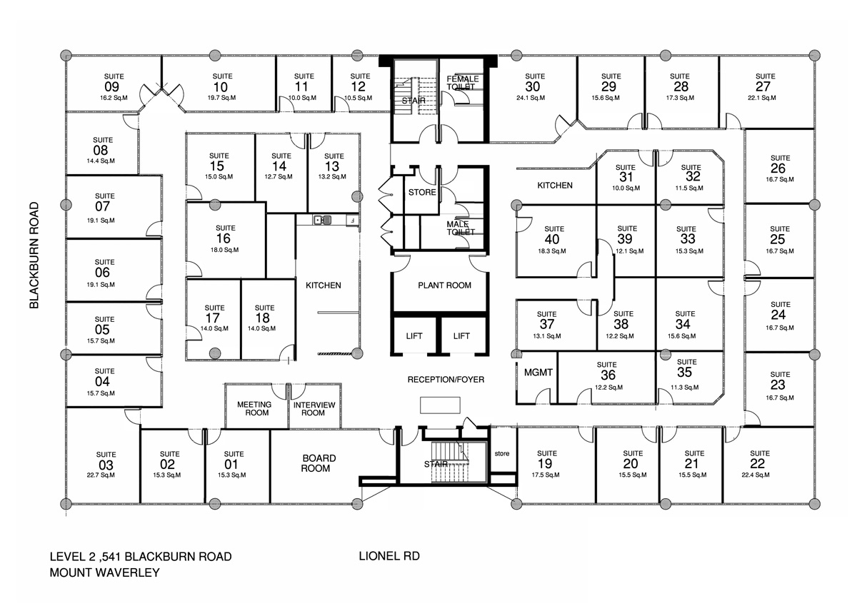 Floor Plan Waverley serviced offices